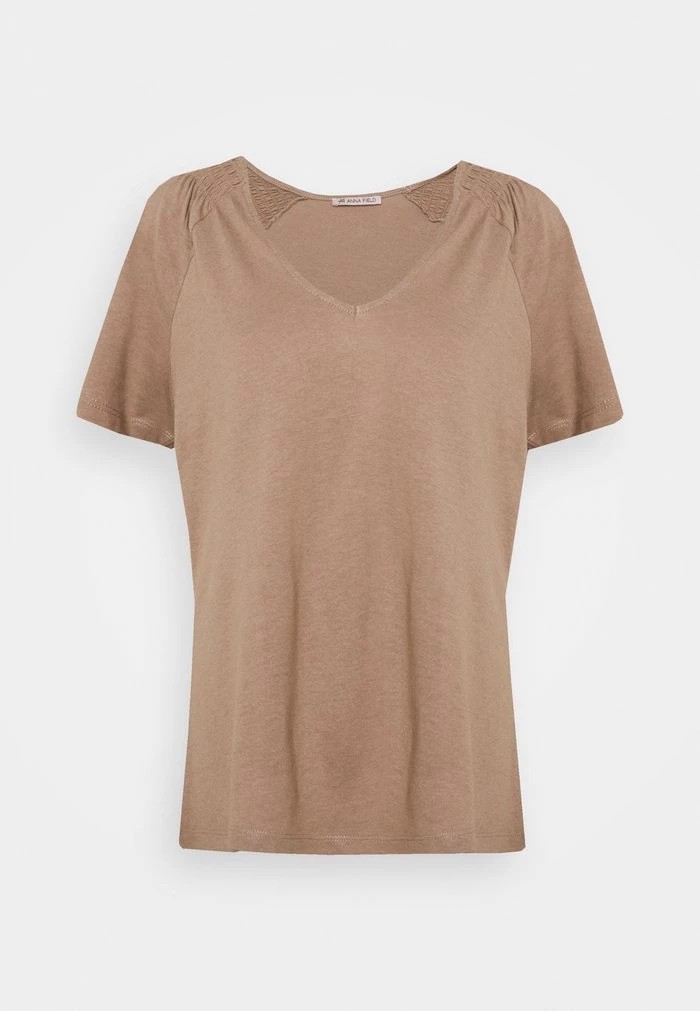 T-Shirt ANNA FIELD Anna Field Basic T-shirt Marron Femme | ZGL-4070351